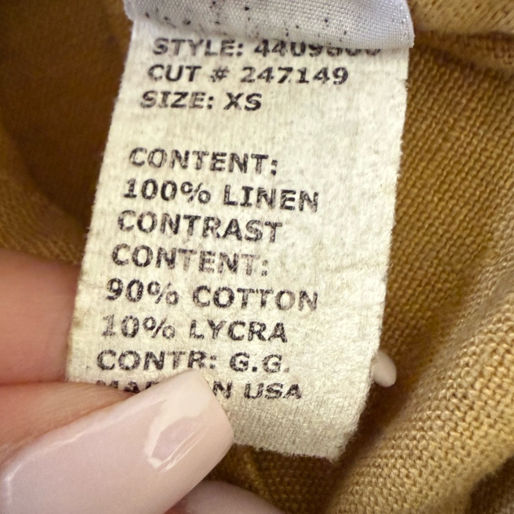 Cut Loose Yellow Linen Euro Skirt - Picture 4 of 4